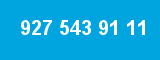 927 543 91 11 927 543 91 11